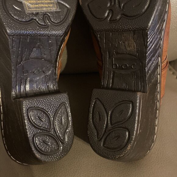 B.O.C. Women's Polly Mule Comfort Clog Brown Faux Leather Size 9M - Picture 11 of 12